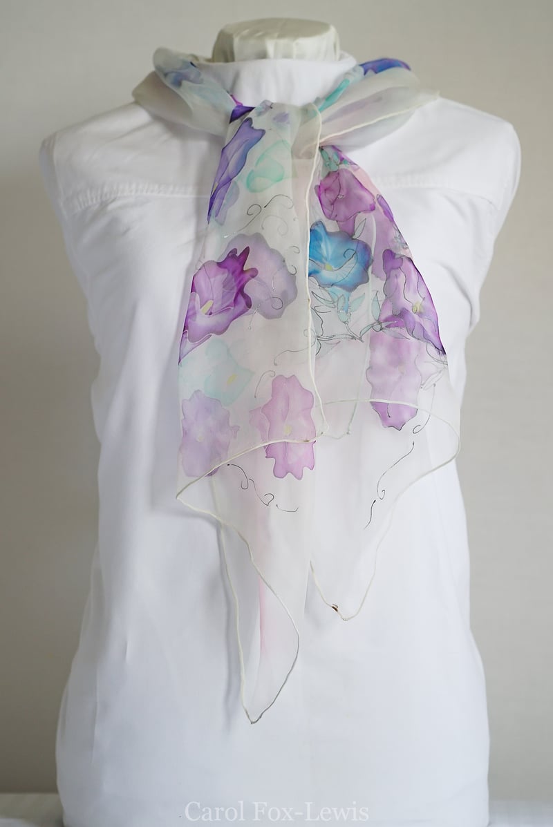 Hand Painted Silks 2 - The Fantastic Mrs. Fox