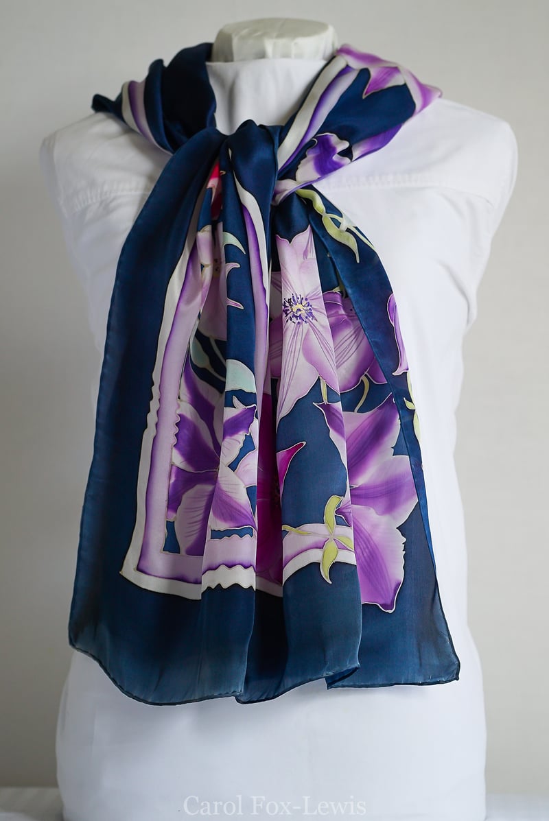 Hand Painted Silks 2 - The Fantastic Mrs. Fox