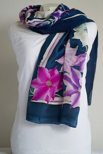 Dramatically Dark Clematis - The Fantastic Mrs. Fox