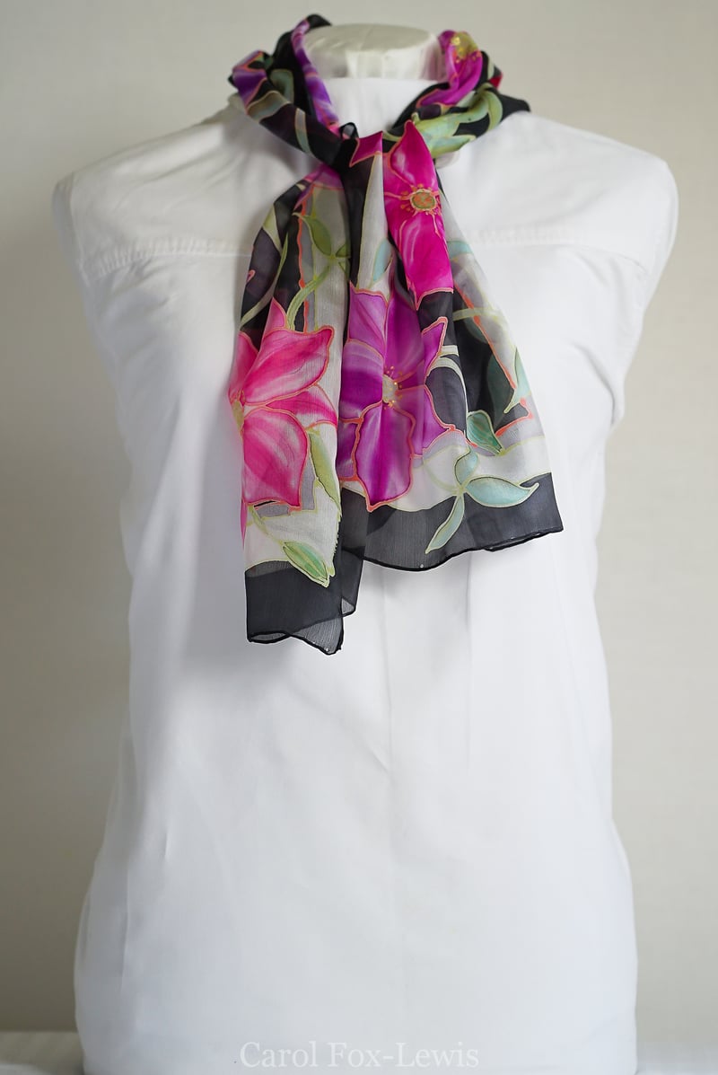 Hand Painted Silks 2 - The Fantastic Mrs. Fox