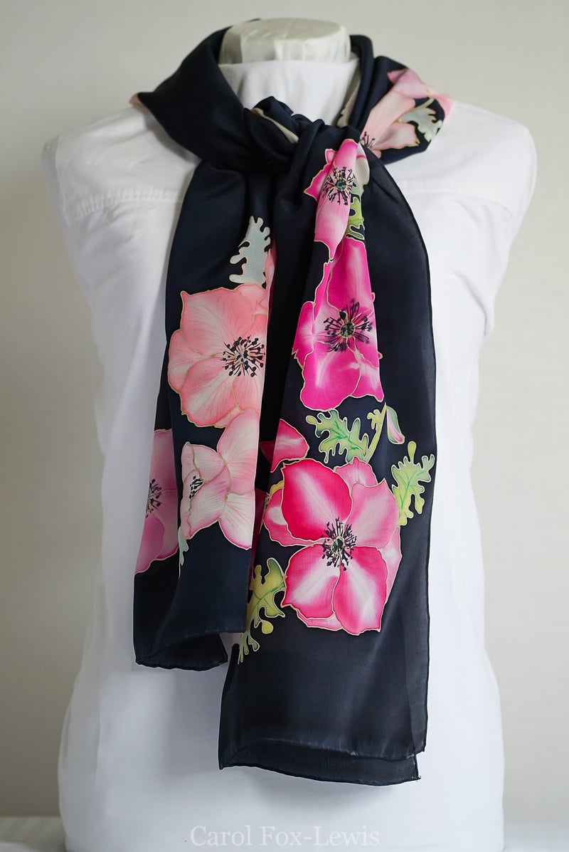 Hand Painted Silks 2 - The Fantastic Mrs. Fox