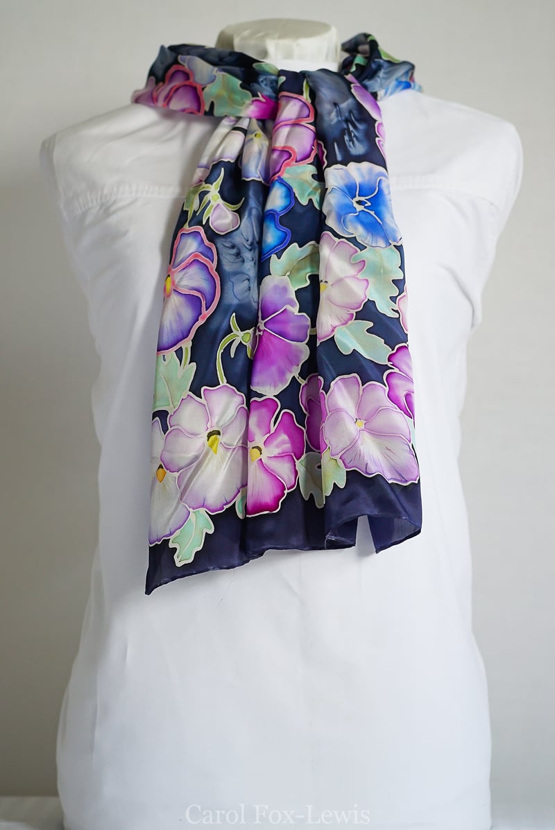 Hand Painted Silks 2 - The Fantastic Mrs. Fox