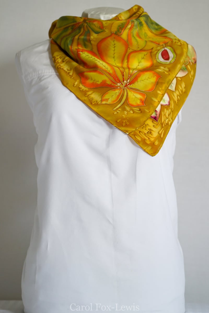 Hand Painted Silks 2 - The Fantastic Mrs. Fox