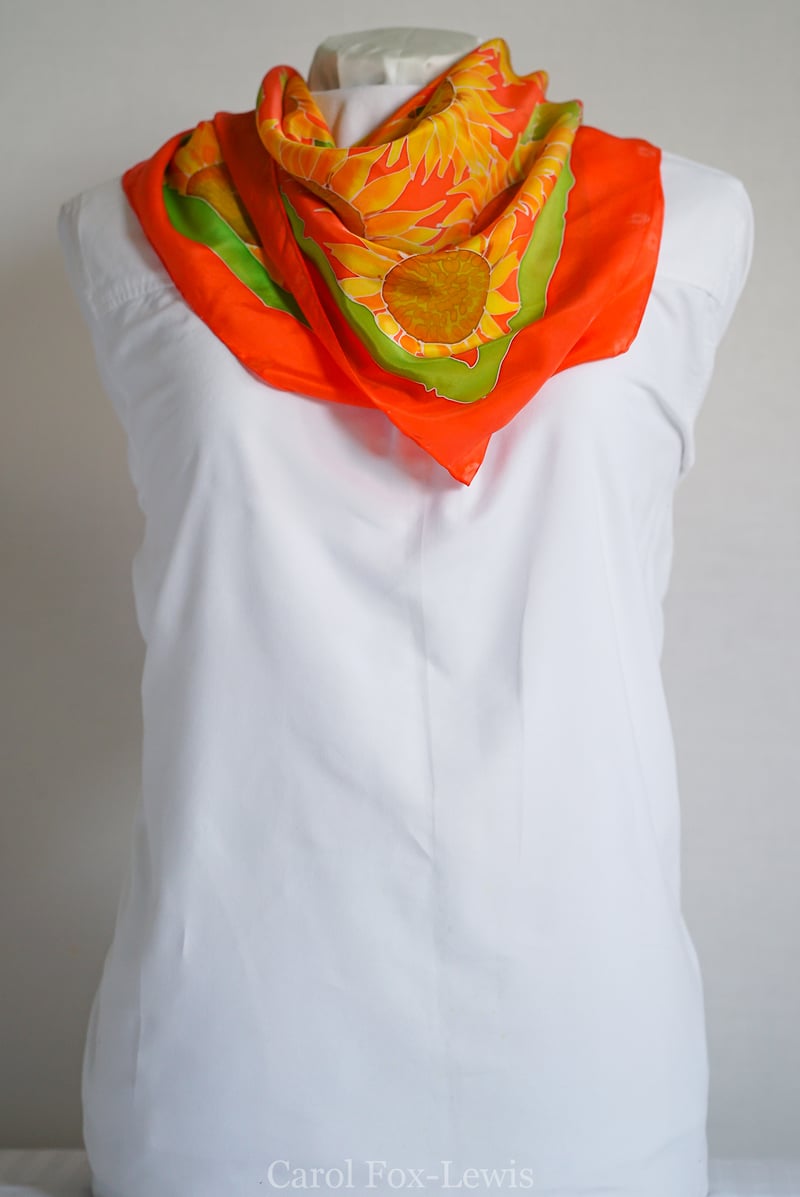 Hand Painted Silks 2 - The Fantastic Mrs. Fox