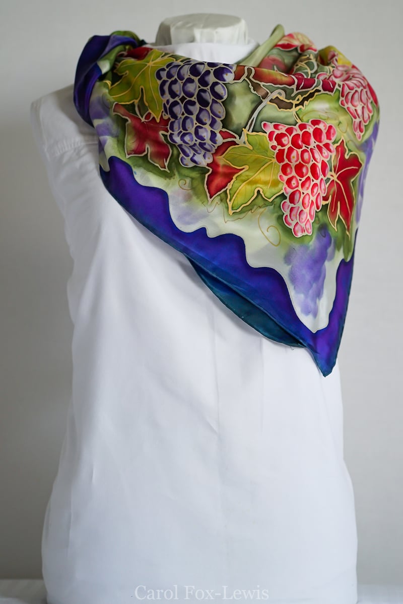 Hand Painted Silks 2 - The Fantastic Mrs. Fox