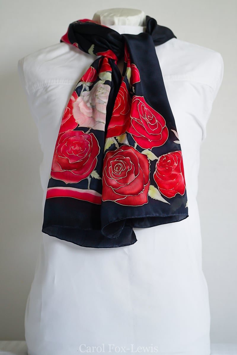 Hand Painted Silks 2 - The Fantastic Mrs. Fox