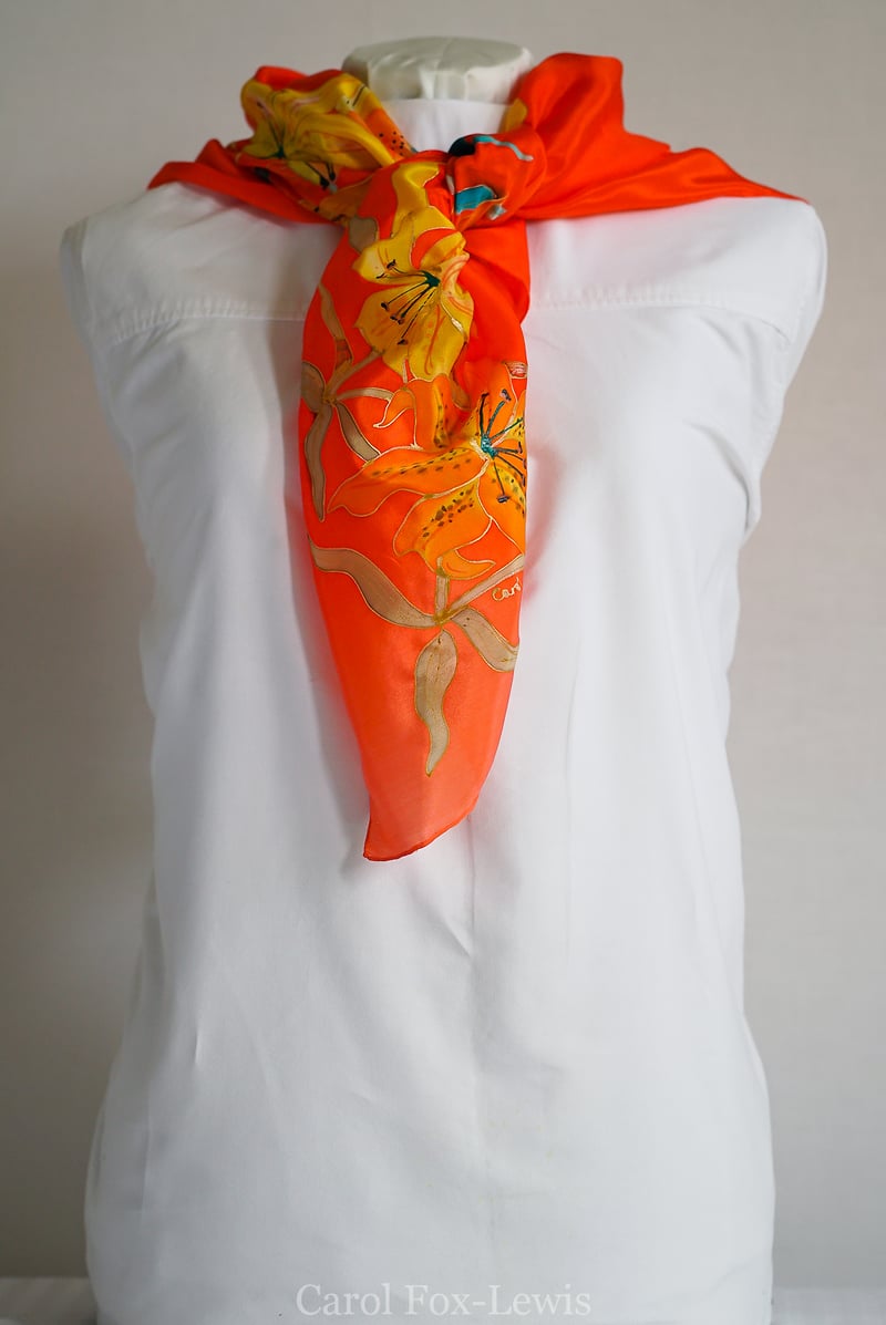 Hand Painted Silks 2 - The Fantastic Mrs. Fox