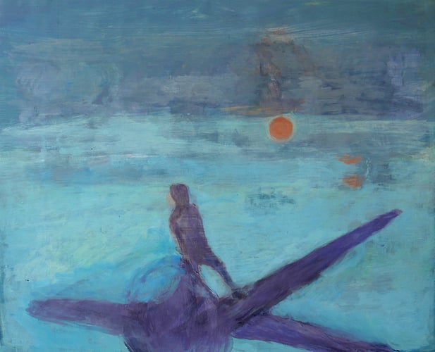 Endless summer, olje på lerret, 110cm 90 cm - Kari Brit Kjerschow