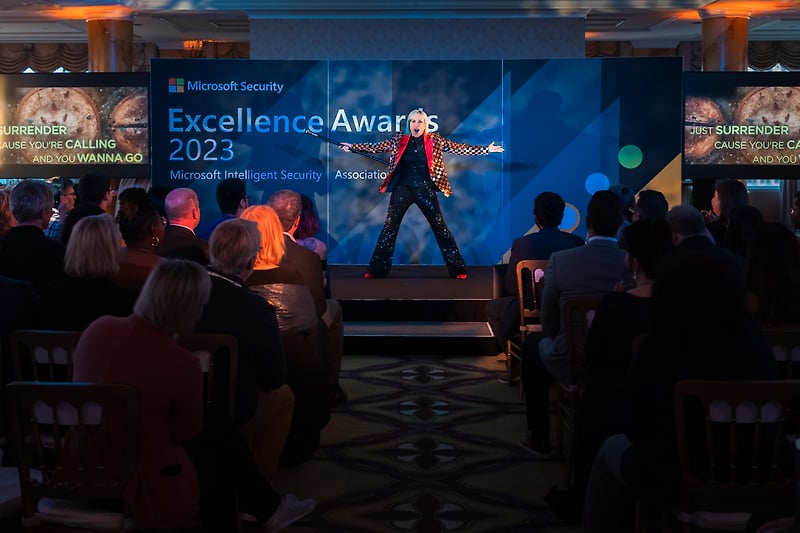 Microsoft Security Excellence Awards (MISA) members gathered on April 24 at The Fairmont Hotel to honor award winners in 11 security categories at the Microsoft Security Excellence Awards.  (April 24, 2023) - Philip Wyers